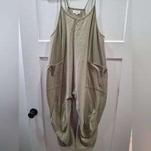 Sage Green Casual Jumpsuit